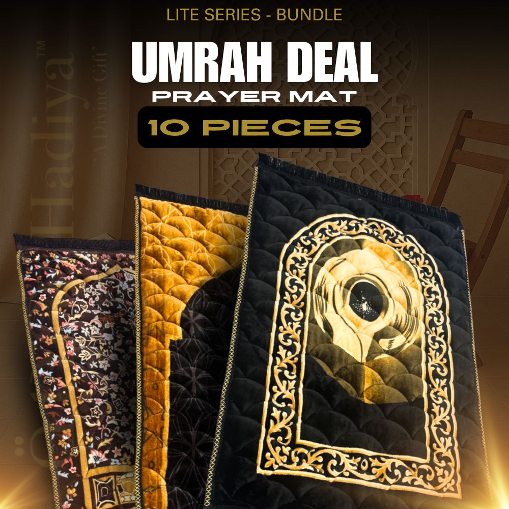 LITE SERIES PRAYER MAT BUNDLE UMRAH DEAL 10 PIECES