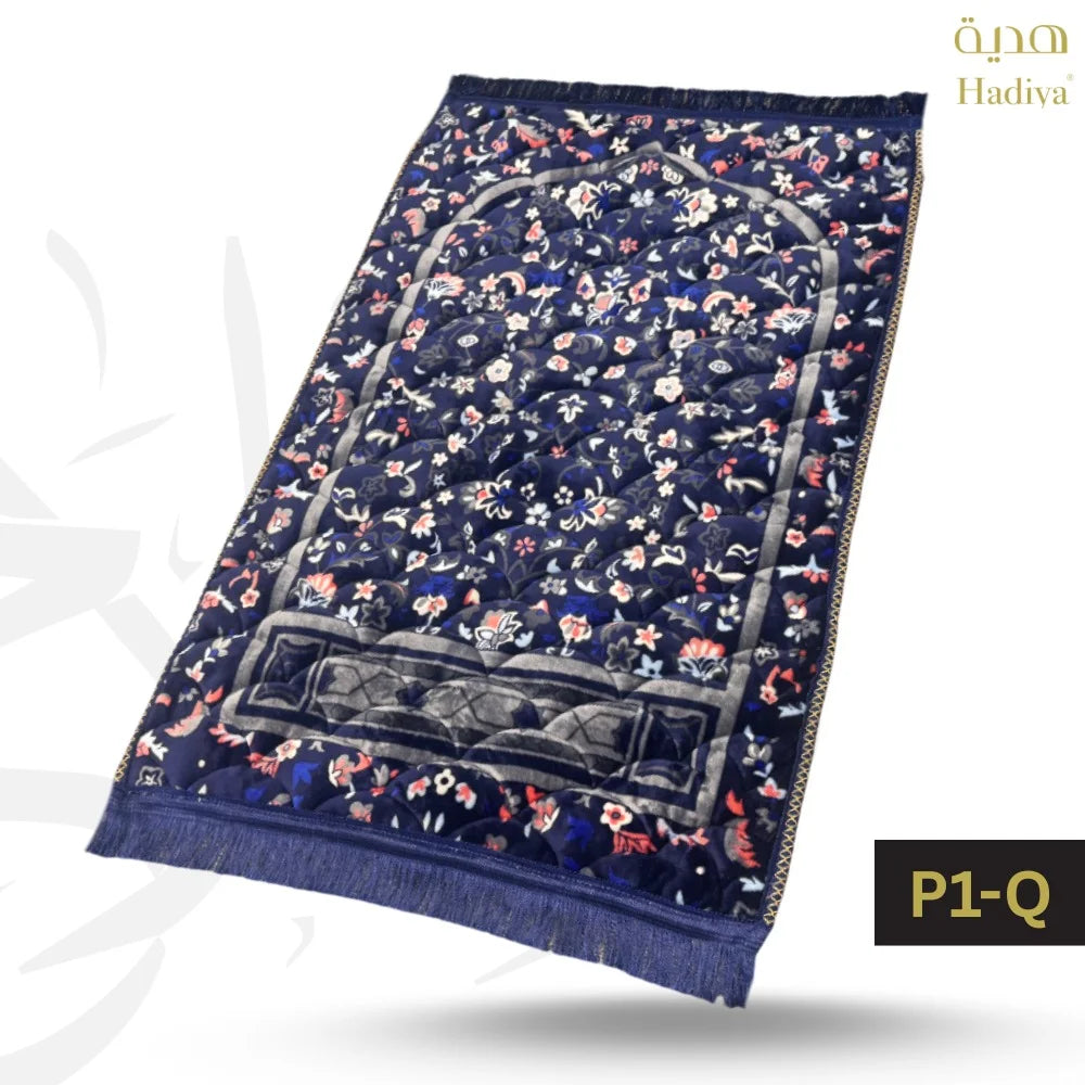 LS | P1-Q Navyblue leaf & flowers