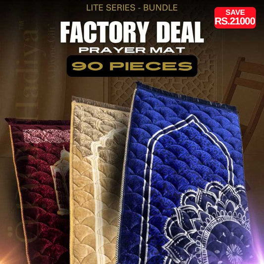 LITE SERIES PRAYER MAT BUNDLE FACTORY DEAL 90 PIECES