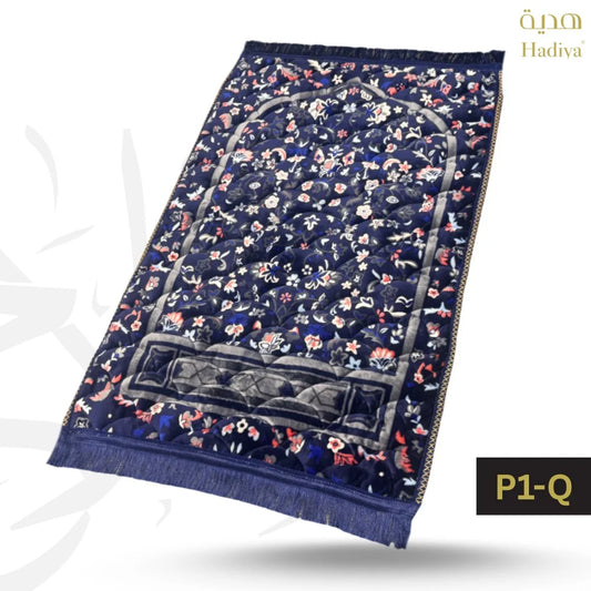 LS | P1-Q Navyblue leaf & flowers